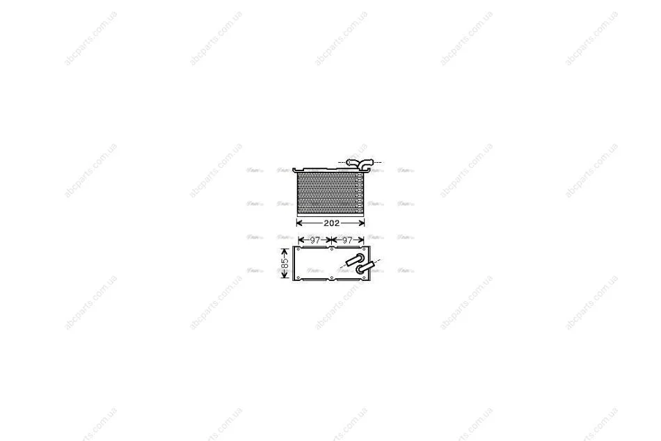Інтеркулер VAG 1,2TSI 1,4TSI Fabia II Octavia II Golf VI AVA AVA COOLING VN4397 (фото 1)