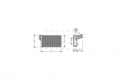 Радиатор отопителя салона AVA AVA COOLING VN6173