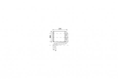 Радиатор отопителя салона VW T5 (03-09) All Models M/A AVA COOLING VN6378