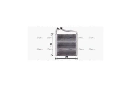 Радіатор обігрівача салону VW Passat (11-) (VN6416) AVA AVA COOLING 'VN6416