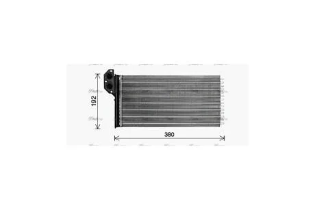 Радиатор отопителя салона MB Sprinter 2,3-2,9D 96>00, VW LT 28-46 (основной отопитель) AVA AVA COOLING VN6431