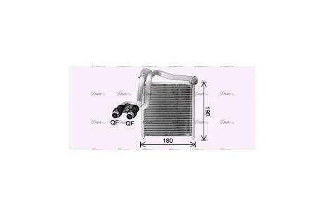Радиатор отопителя салона VW Jetta 10> AVA AVA COOLING VN6438