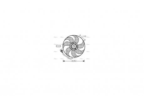 Вентилятор радиатора охлаждения двигателя AVA AVA COOLING VN7521