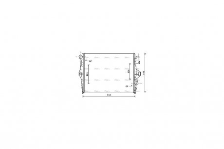 Радиатор охлаждения двигателя AVA AVA COOLING VNA2316