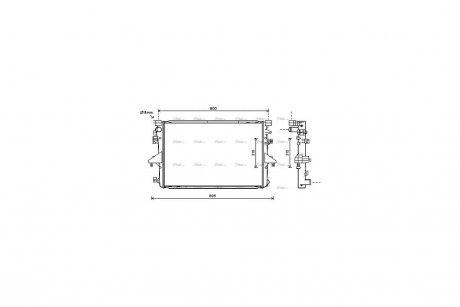 Радиатор охлаждения двигателя AVA AVA COOLING VNA2317