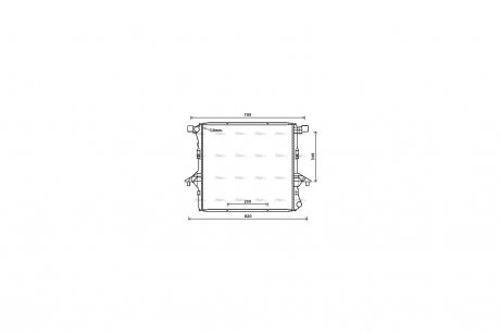 Радиатор охлаждения двигателя AVA AVA COOLING VNA2363