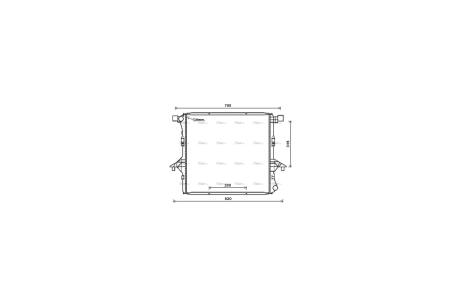 Радиатор охлаждения двигателя VW Amarok 2,0tdi 2,0i 10> AVA AVA COOLING VNA2363