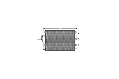 Радіатор кондиціонера MB Sprinter 2,2CDI 06> AVA AVA COOLING VNA5277D