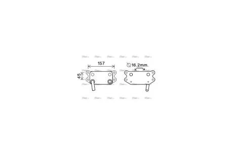 Радиатор масляный Volvo S60 (01-), V70 (98-), XC70 (02-), XC90 (02-) (VO3154) AVA AVA COOLING 'VO3154