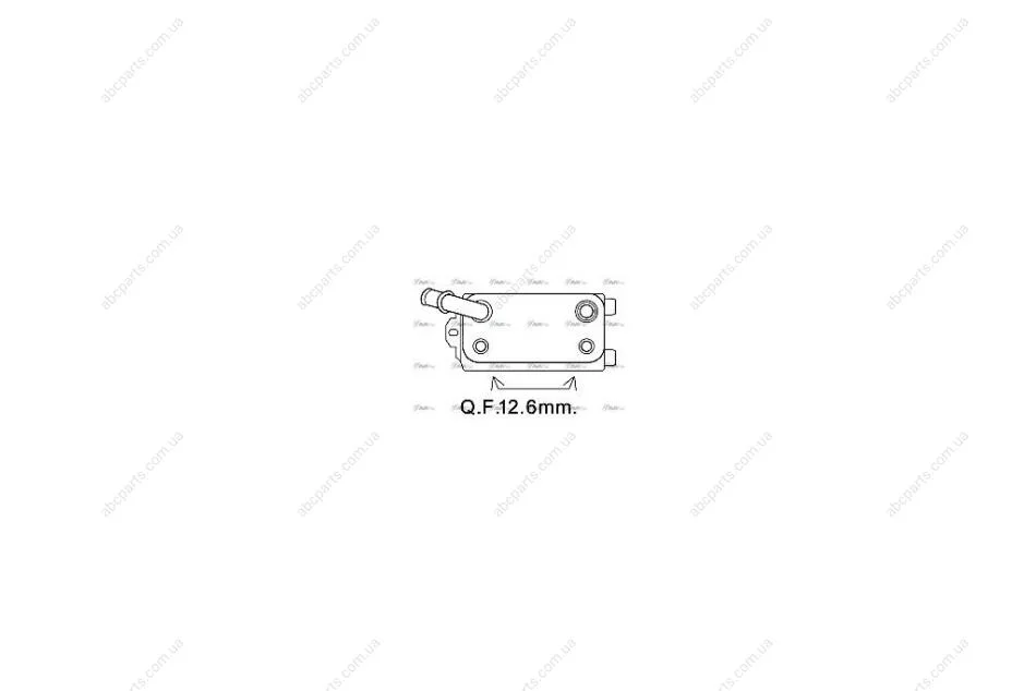 Радіатор масляний КПП Ford Fiesta (09-), Focus (11-), Kuga (13-), Mondeo (07) (VO3170) AVA AVA COOLING 'VO3170 (фото 1)