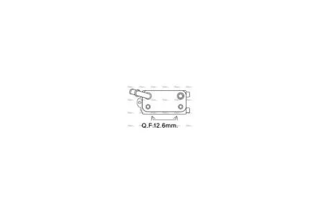 Радиатор масляный КПП Ford Fiesta (09-), Focus (11-), Kuga (13-), Mondeo (07) (VO3170) AVA AVA COOLING 'VO3170