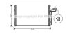 Радіатор кондиціонера Volvo C30 (07-), С70 II (06-), S40 II (03-), V50 (03-) 2.0D, 2.4i, 2.5i AVA AVA COOLING 'VOA5150 (фото 1)