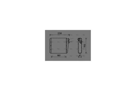 Радиатор отопителя салона Volvo S60 (10-), S80 (06-), XC60 (08-),XC70 (07-)/Range Rover Evoque (11-) (VOA6163) AVA AVA COOLING 'VOA6163