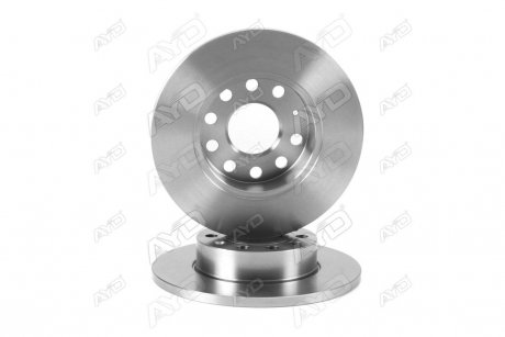 Диск тормозной задний (кратно 2) (D=256mm) SKODA OCTAVIA (-13), VW GOLF (-12), TOURAN (-10) AYD 10-50180