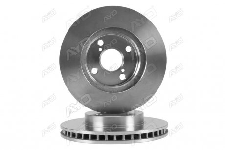 Диск тормозной передний (кратно 2) (D=255mm) TOYOTA COROLLA (E12) (-07), PRIUS Sedan (W1) (-04) AYD 10-50328