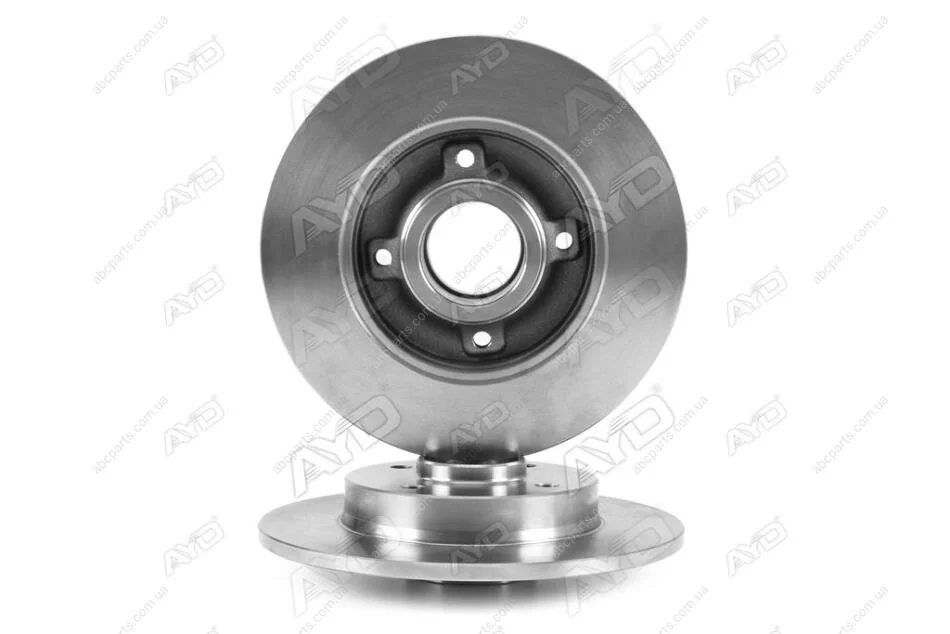 Диск гальмівний задній (кратно 2) (D=249mm) PEUGEOT 207, 307 (02-), CITROEN C4 (04-) AYD 10-50382 (фото 1)
