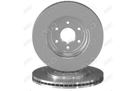 Диск гальмівний (кратно 2) передній (D=319.8mm) Nissan Pathfinder III (R51) (05-), Navara (D40) (04-) (10-50383) AYD '1050383