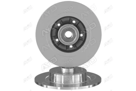 Диск тормозной задний с подшипником (D=274mm) RENAULT LAGUNA (01-), GRAND SCENIC (04-) AYD 10-50420B