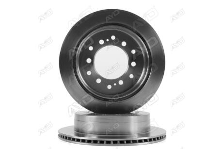 Диск гальмівний задній (кратно 2) вентилир. (D=312mm) TOYOTA LAND CRUISER 90 (95-), LAND CRUISER PRADO (J12) (-10) AYD 10-50453