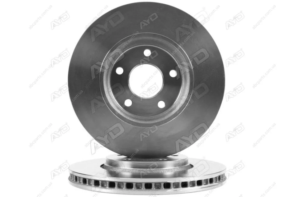Диск гальмівний передній (кратно 2) (D=296mm) CHEVROLET COBALT (03-), MALIBU (-08), PONTIAC G5, G6 (04-) AYD 10-50579 (фото 1)