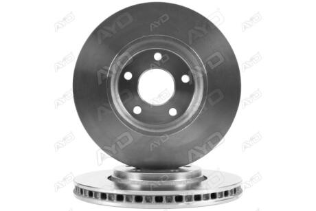 Диск тормозной передний (кратно 2) (D=296mm) CHEVROLET COBALT (03-), MALIBU (-08), PONTIAC G5, G6 (04-) AYD 10-50579