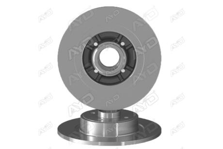Диск гальмівний задній (кратно 2) (D=274mm) RENAULT MEGANE (-03), SCENIC (-10) AYD 10-50612