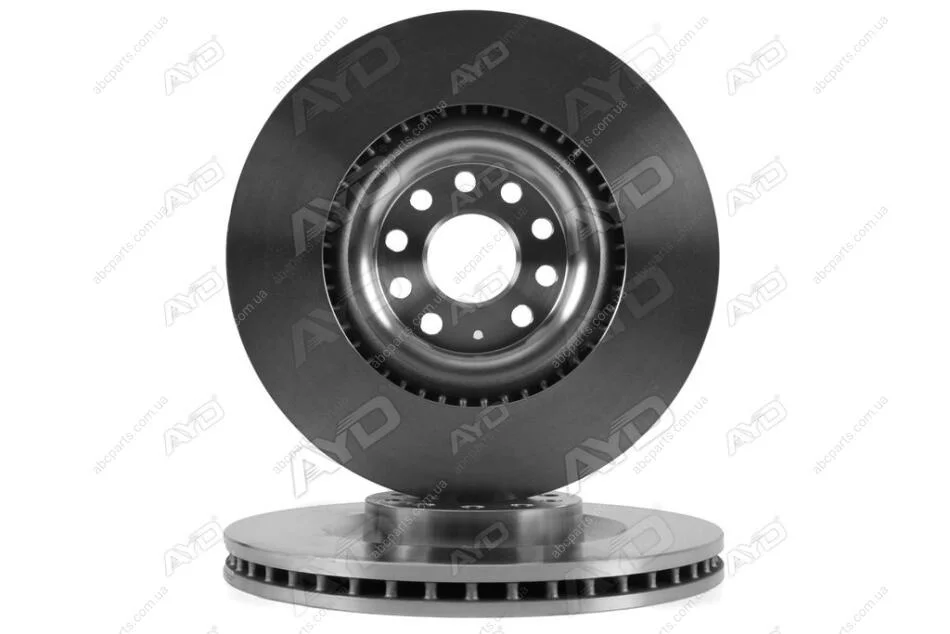 Диск гальмівний передній (кратно 2) (D= 345mm)VW GOLF VI (5K1) (10/08-11/13), PASSAT VI (-12), SEAT LEON (12-) AYD 10-50674 (фото 1)