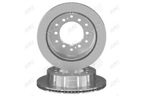 Диск тормозной задний (кратно 2) (D=312mm) TOYOTA FORTUNER (04-), FJ CRUISER (-18), LAND CRUISER (07-) AYD 10-50788