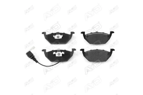 Колодки тормозные передние (с датчиком износа, 1шт.) Audi A1-A3, VW Golf IV, V, VI, Jetta IV, VII PREMIUM (1160023A) AYD '1160023A