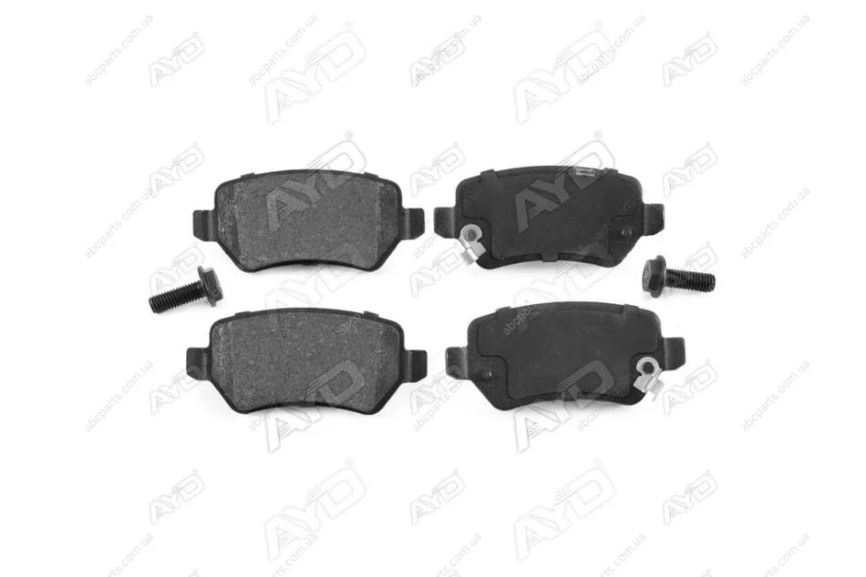 Колодки тормозные задние (с болтами) Opel Astra H,G (04-), Zafira (05-), Meriva B (10-) PREMIUM (11-60027B) AYD '1160027B (фото 1)