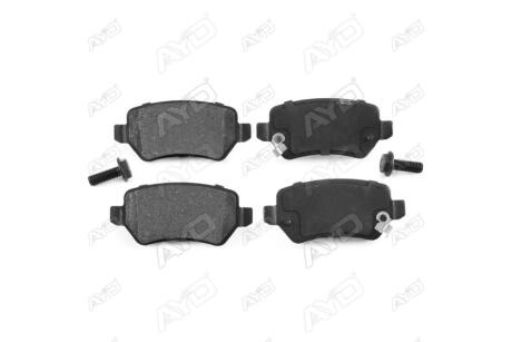 Колодки гальмівні задні (з болтами) Opel Astra H,G (04-), Zafira (05-), Meriva B (10-) PREMIUM (11-60027B) AYD '1160027B