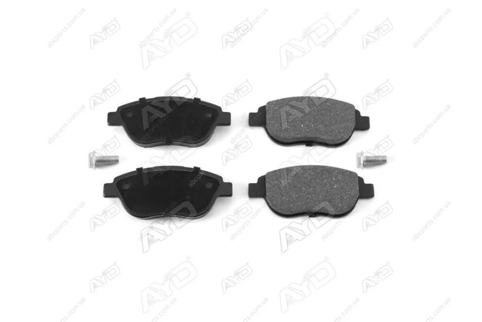 Колодки тормозные передн (с болтами) PEUGEOT 206, 207, 307 (06-), CITROEN C3,C4, XSARA (-12) AYD 11-60036BA (фото 1)
