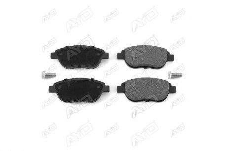 Колодки тормозные передн (с болтами) PEUGEOT 206, 207, 307 (06-), CITROEN C3,C4, XSARA (-12) AYD 11-60036BA