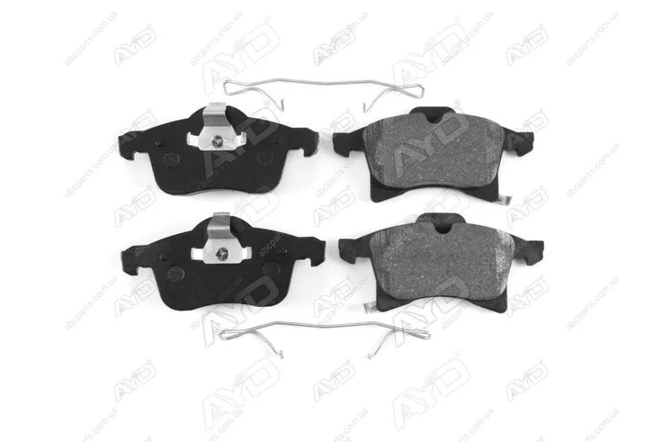 Колодки тормозные передние (с прижимными элементами) Opel Astra G, H, Corsa C, D, E (00-) PREMIUM (1160045A) AYD '1160045A (фото 1)