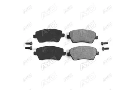 Колодки тормозные передние (с болтами) Renault Symbol II, Thalia II (08-), Captur I, Duster (HS), Zoe (12-) PREMIUM (1160050C) AYD '1160050C