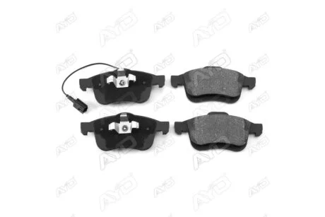 Колодки тормозные передн (с датчиком износа, 1шт) FIAT DOBLO (10-), OPEL COMBO (12-) AYD 11-60070BA