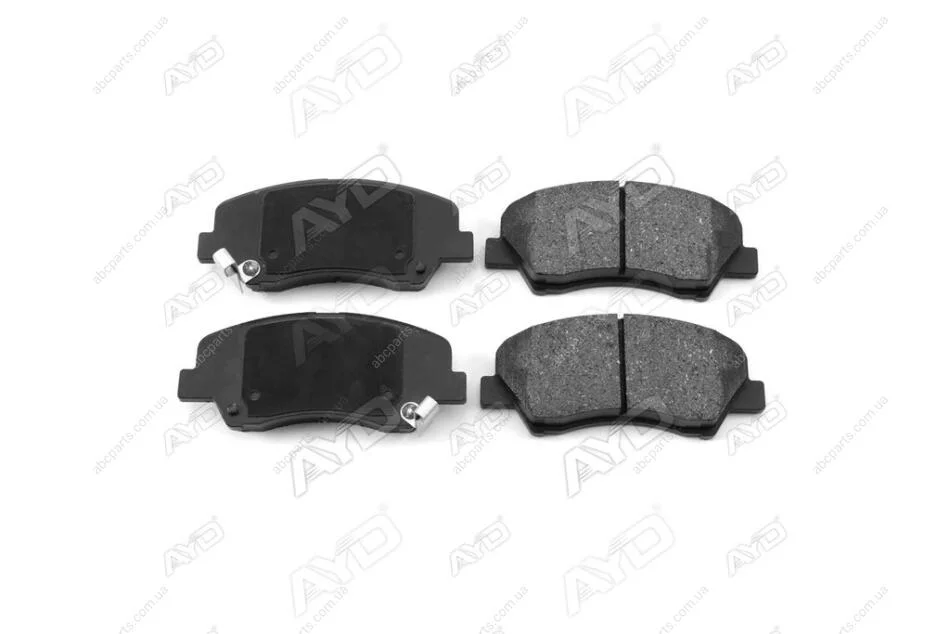 Колодки тормозные передние Hyundai Solaris (10-), i20 (14-), KIA Rio (04-) PREMIUM (1160080A) AYD '1160080A (фото 1)