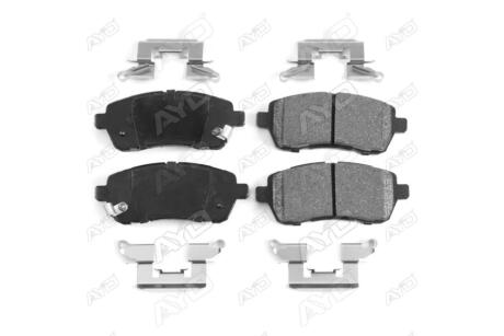 Колодки гальмівні передні (з прижимними елементамии) Ford Fiesta VI (08-), Mazda 2 (DE) (07-), Suzuki Swift IV (10-) PREMIUM AYD '1160092B