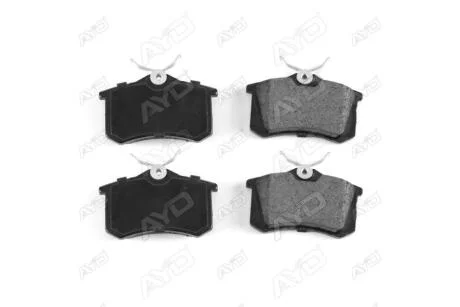 Колодки гальмівні задні AUDI A6 C5 (-05), VW PASSAT B2,B3,B4 (-97), GOLF II, III (-99), RENAULT MEGANE I (-03) PREMIUM (1160099A) AYD '1160099A