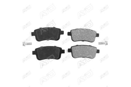 Колодки гальмівні задні (з болтами) Renault Megane III, IV, ZOE (19-), Captur (20-) PREMIUM AYD '1160148A