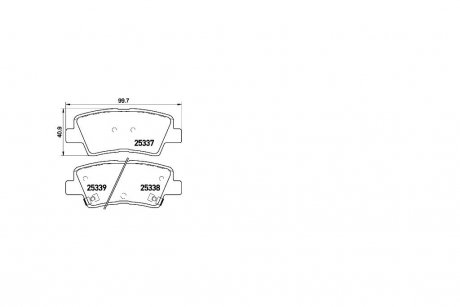 Колодки тормозные задн HYUNDAI SOLARIS, I20 (14-), I30 (12-), VELOSTER (FS) (11-), KIA CEED (JD) AYD 11-60153BA