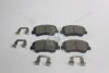 Колодки тормозные передние (с прижимными элементами) Hyundai Veloster (11-), Elantra (10-) PREMIUM AYD '1160447B (фото 4)