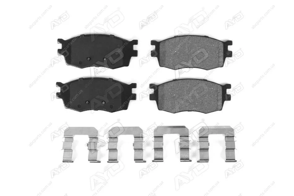 Колодки тормозные передние (с прижимными элементами) Hyundai Accent (06-), I20 (08-) PREMIUM (1160485B) AYD '1160485B (фото 1)