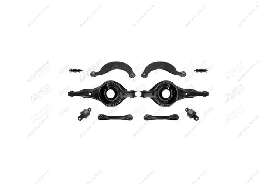 Ремкомплект подвески задн FORD FOCUS I (DAW, DBW) (-09) (рычаги подпружин. -2шт, поперечн. (бумер, кост) -4шт, сайлентбл. продольн. рычагов, стойки ст AYD 89-08696 (фото 1)