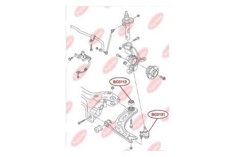 Пыльник шаровой опоры VW Caddy, Golf, Jetta/SEAT IBIZA, CORDOBA, TOLEDO -02 (35х16х25) BCGUMA BC GUMA BC0131