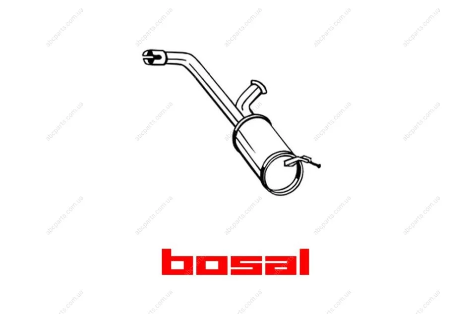 Глушитель средняя часть CITROEN Jumpy (06-16), FIAT Scudo (06-16), PEUGEOT Expert (06-16) BOSAL 135-099 (фото 1)