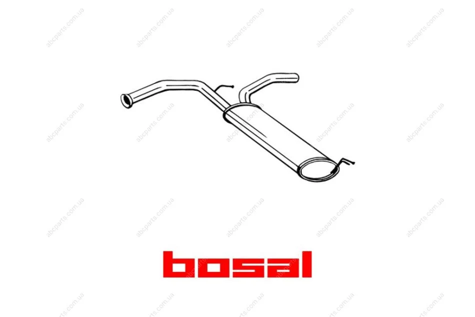 Глушник задня частина CITROEN C1 (05-14), PEUGEOT 107 (05-14), TOYOTA Aygo (05-14) (135-721) BOSAL '135721 (фото 1)