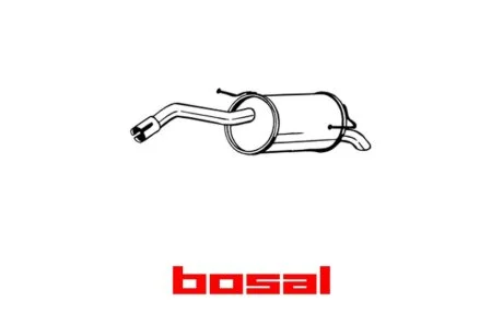 Глушитель задняя часть NISSAN MICRA 05- BOSAL 145-125