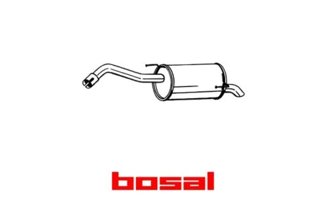 Глушитель задняя часть NISSAN NOTE 06- BOSAL 145-127