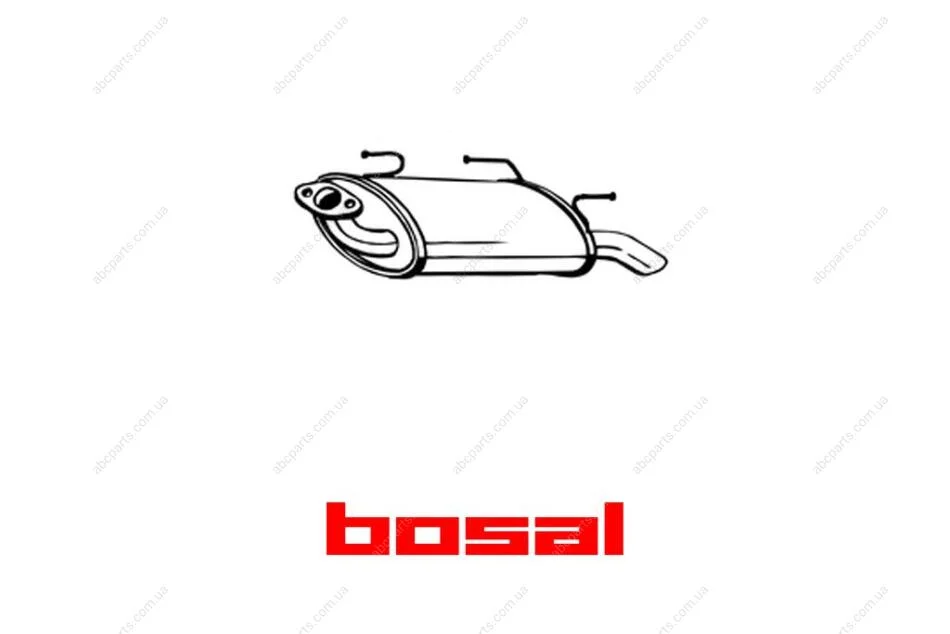 Глушитель задняя часть NISSAN ALMERA (01-02) (145-611) BOSAL '145-611 (фото 1)
